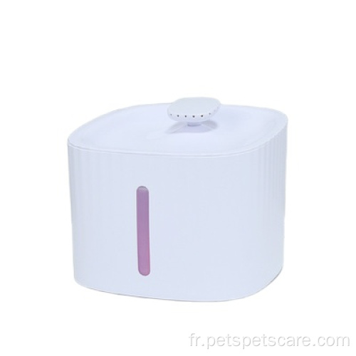 fontaine d'eau pour chat en plastique LED fournisseurs intelligents d'animaux de compagnie